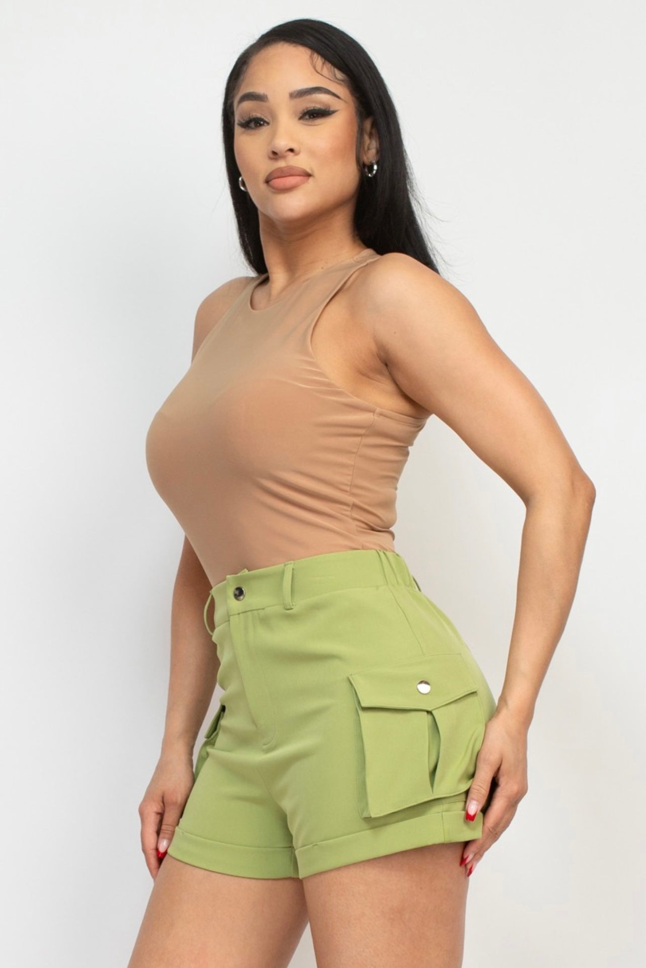 Everyday Double Layered Bodysuits (Camel)