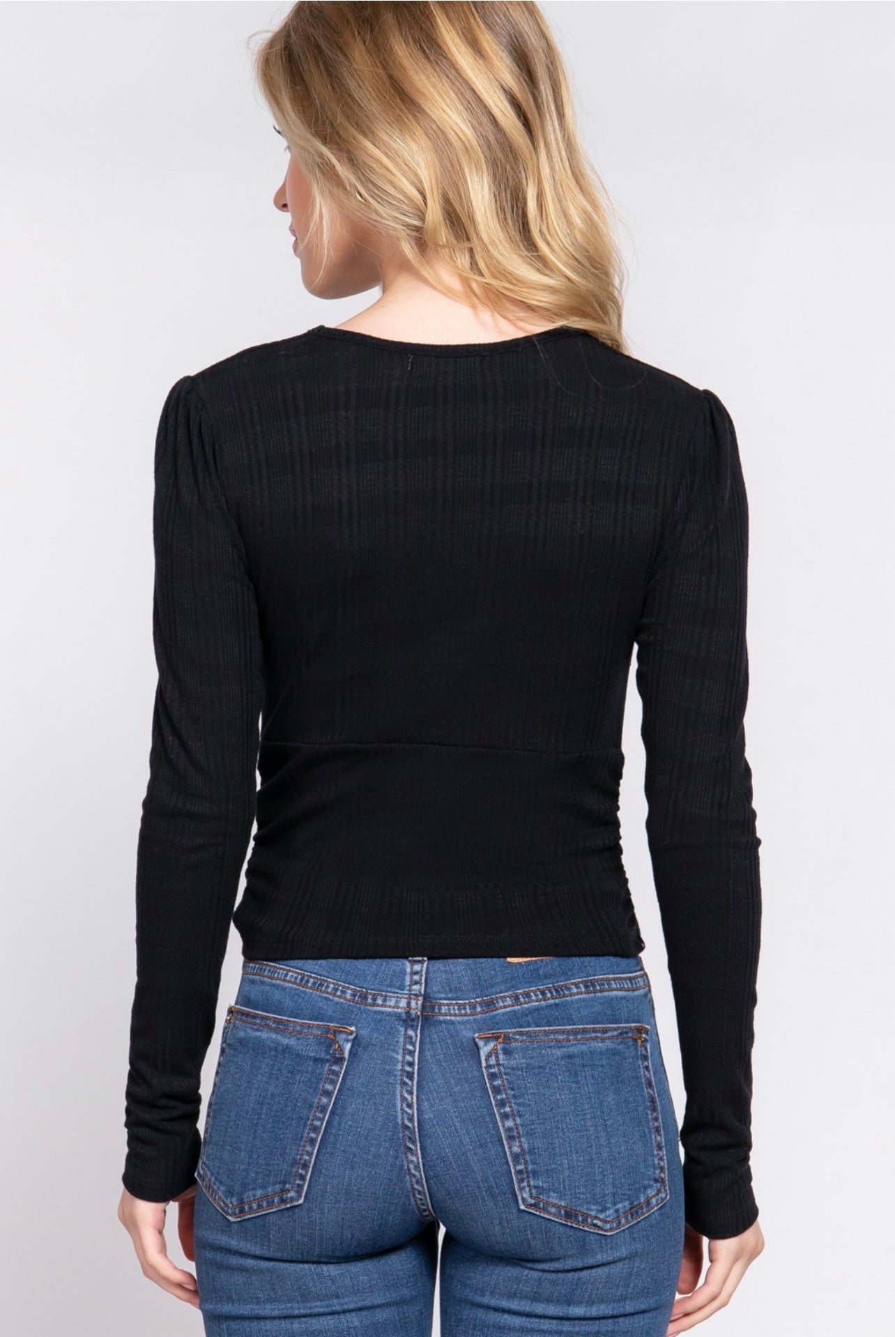 Sarah v-cut long sleeve