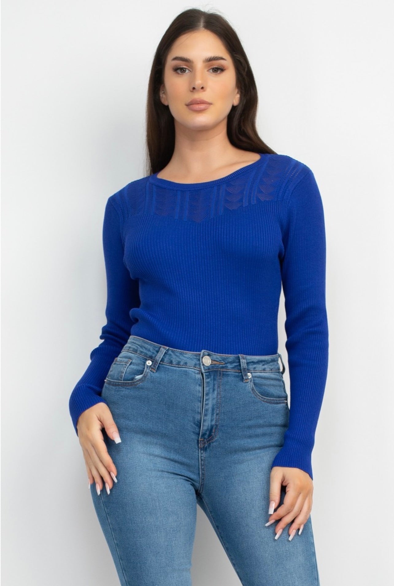 Amanda Cozy Top (Royal Blue)