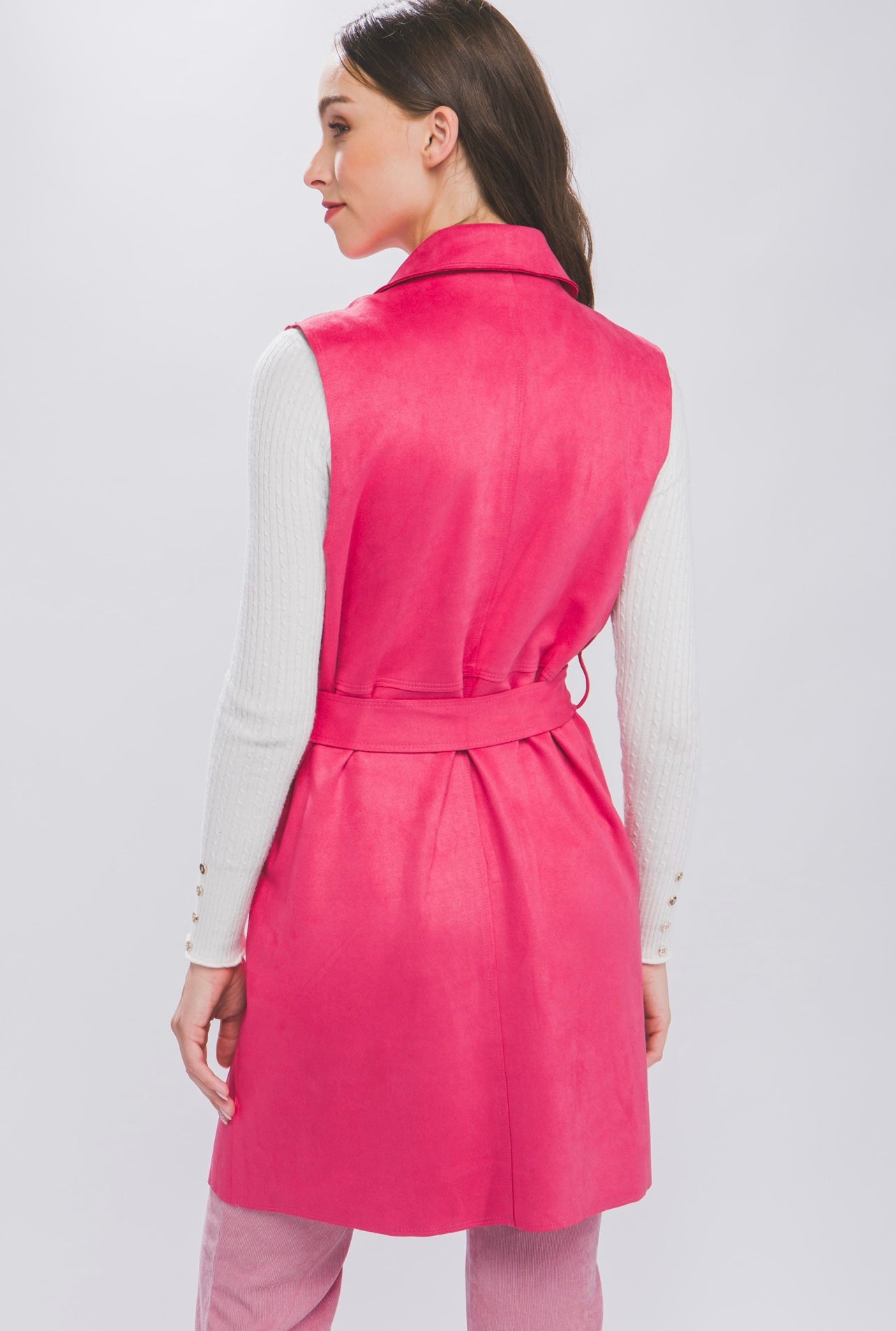 Carmen Suede Long Blazer