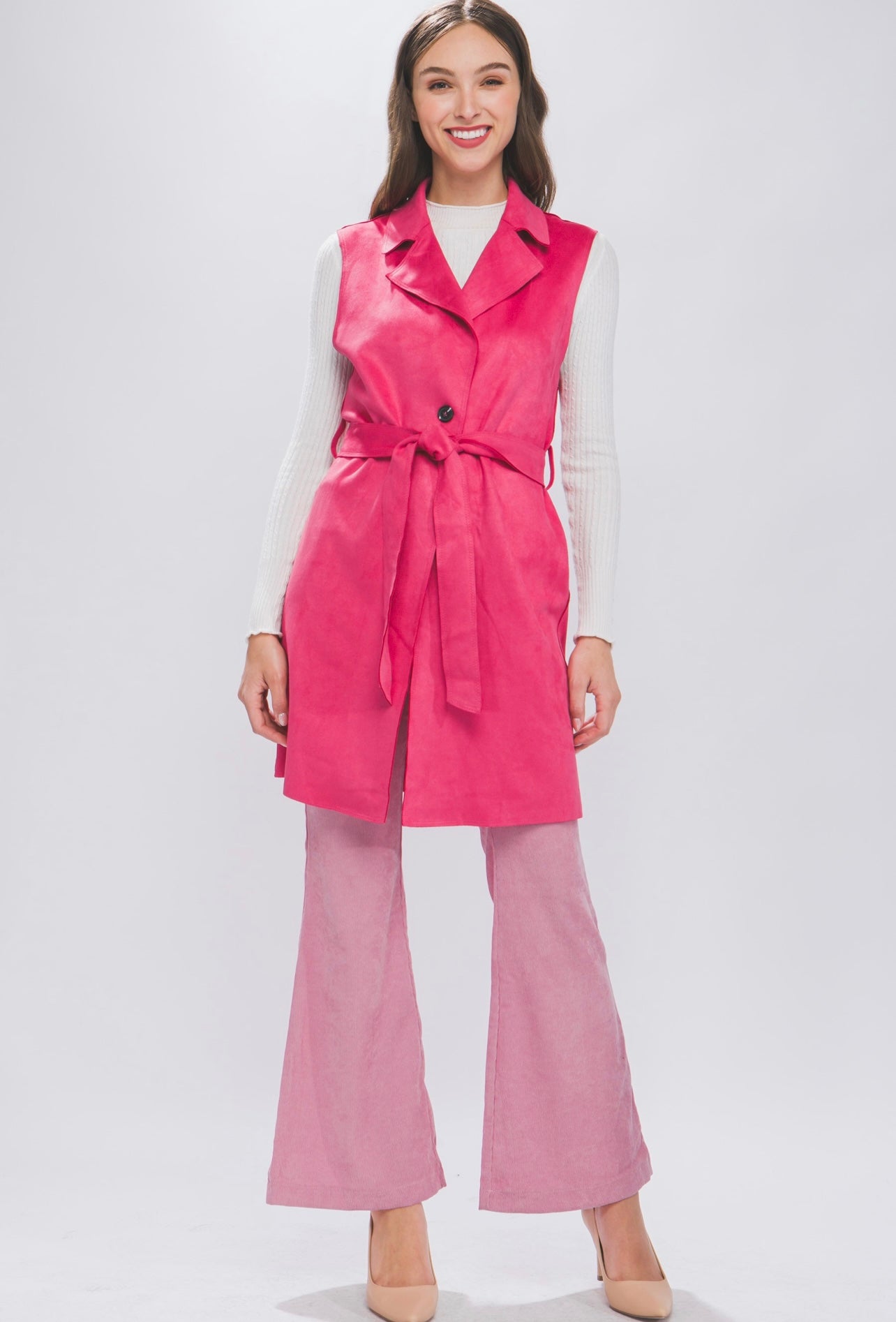 Carmen Suede Long Blazer