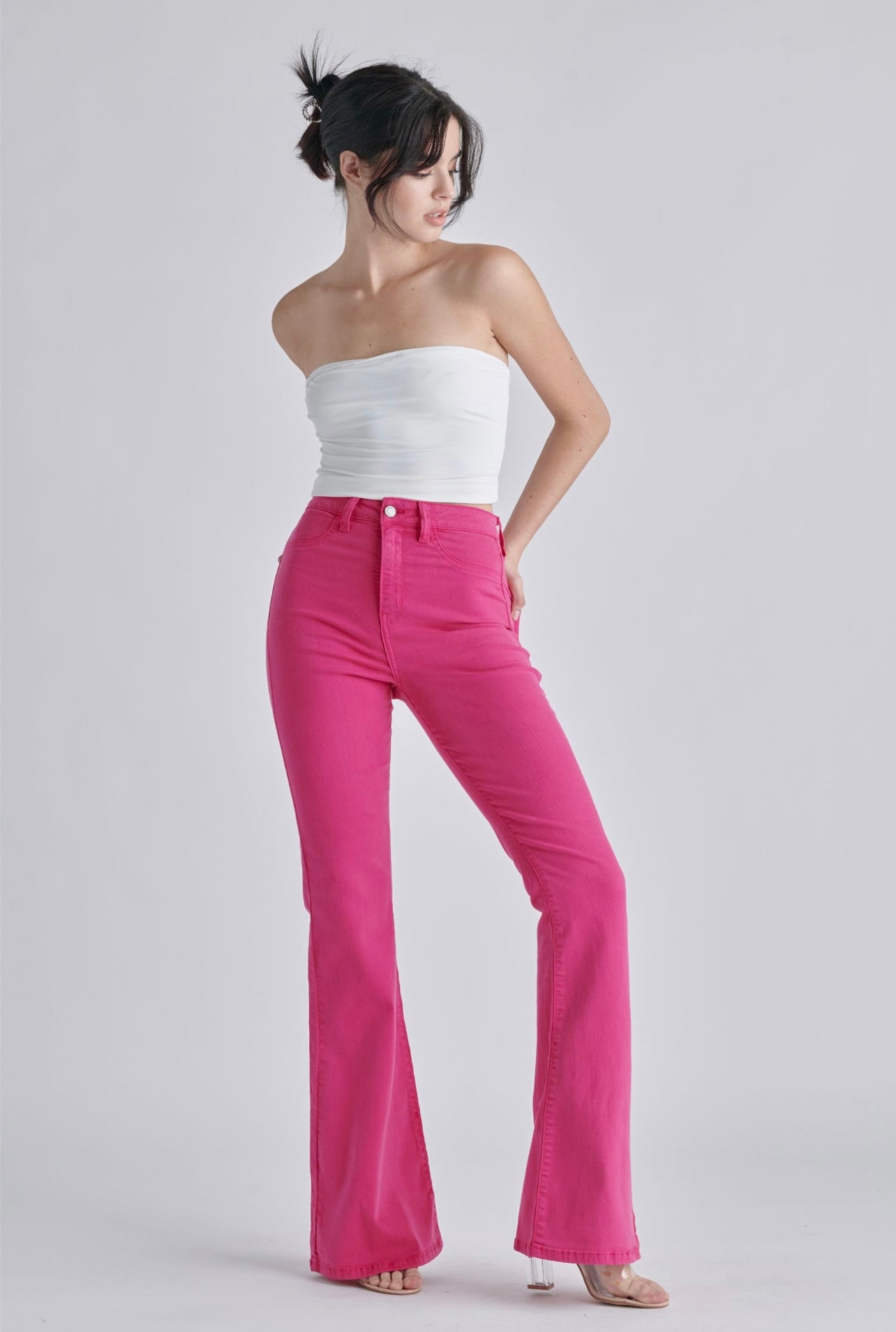 Barbie High Rise Flared Jeans