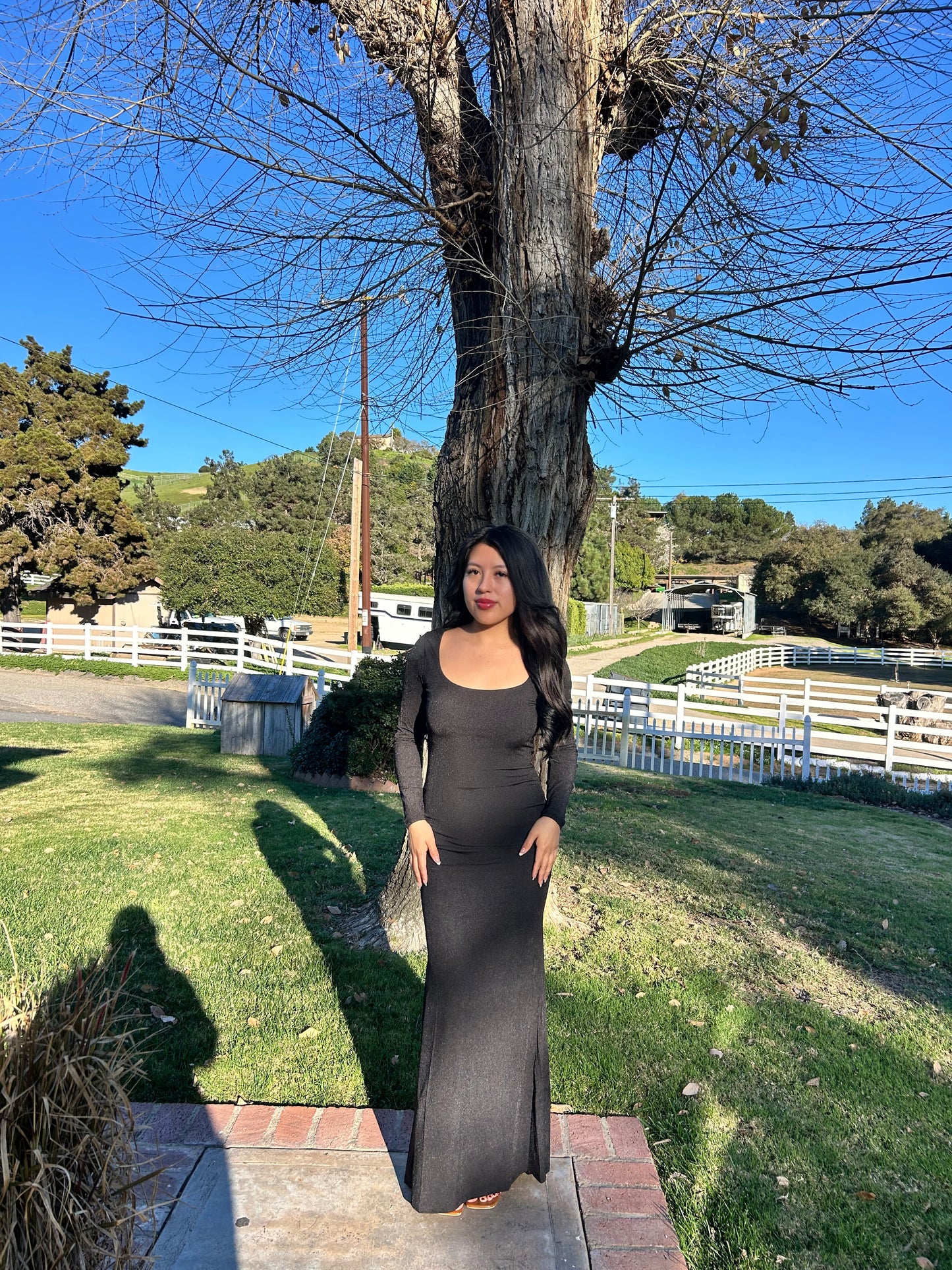 Luna Black Maxi Dress