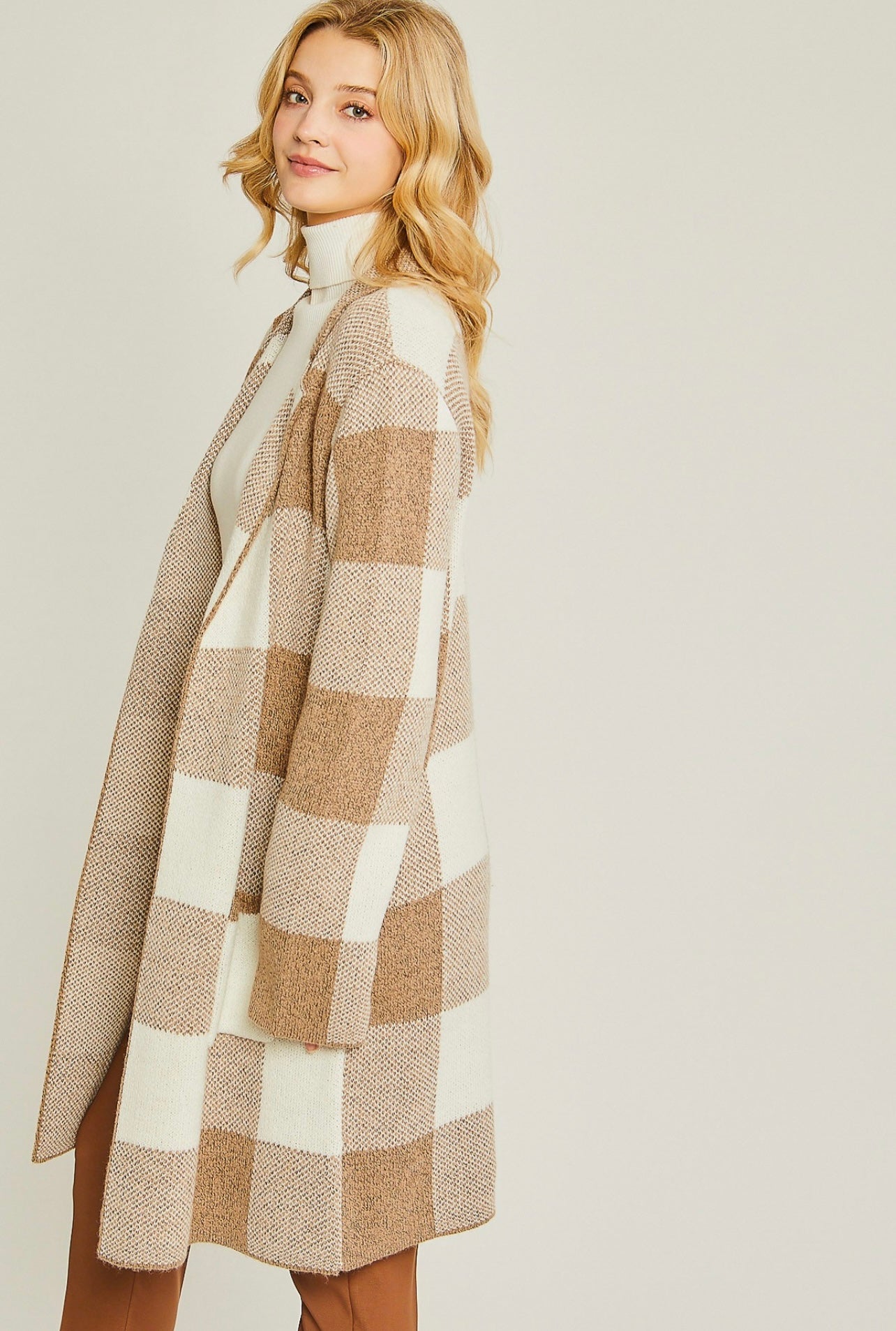 Aurora Plaid Sweater Cardigan