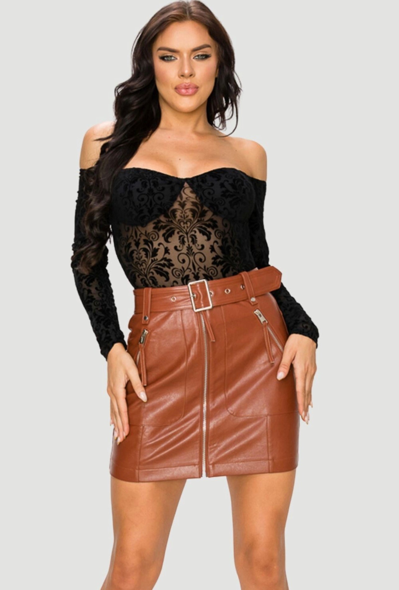Teresa Black Bodysuit