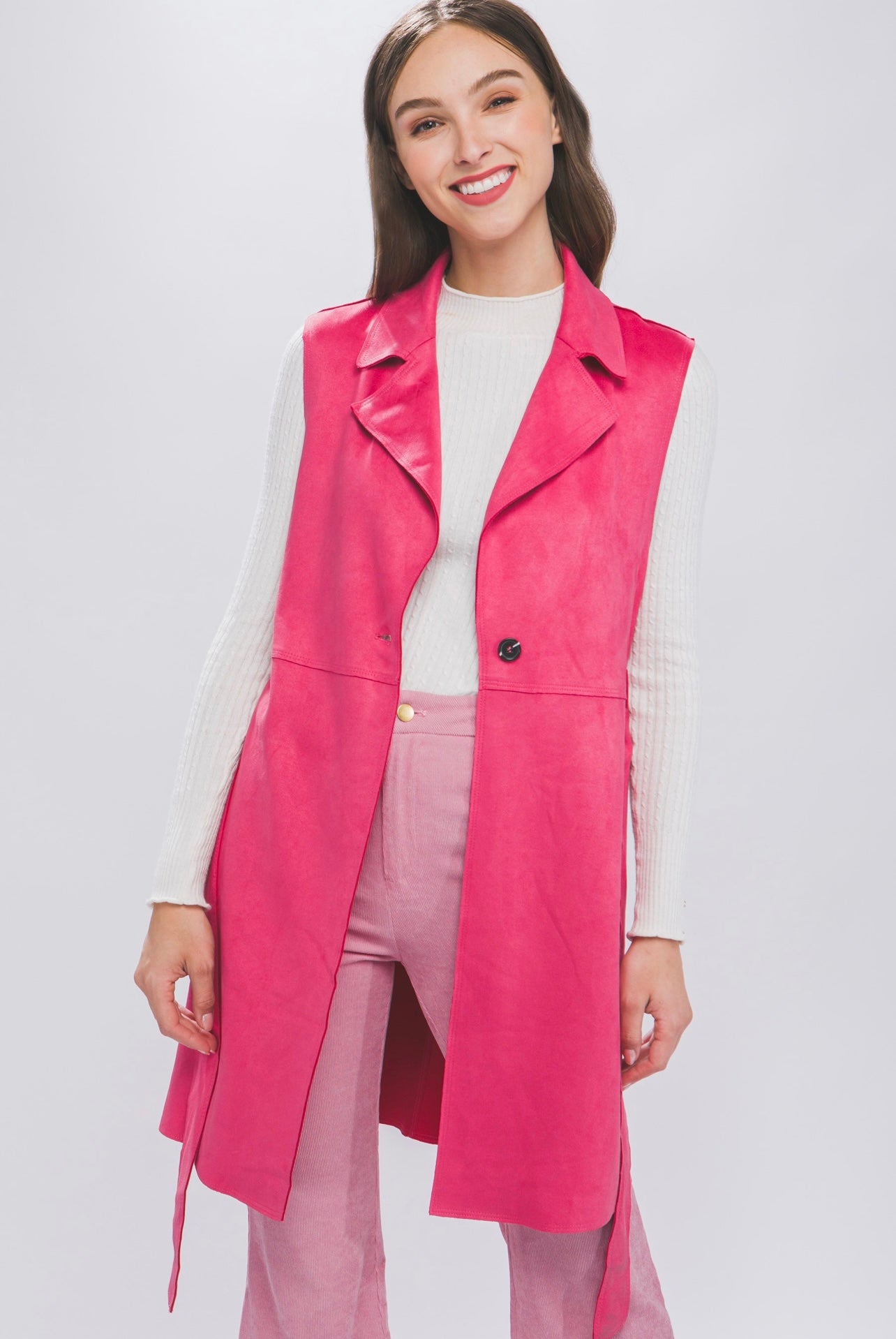 Carmen Suede Long Blazer