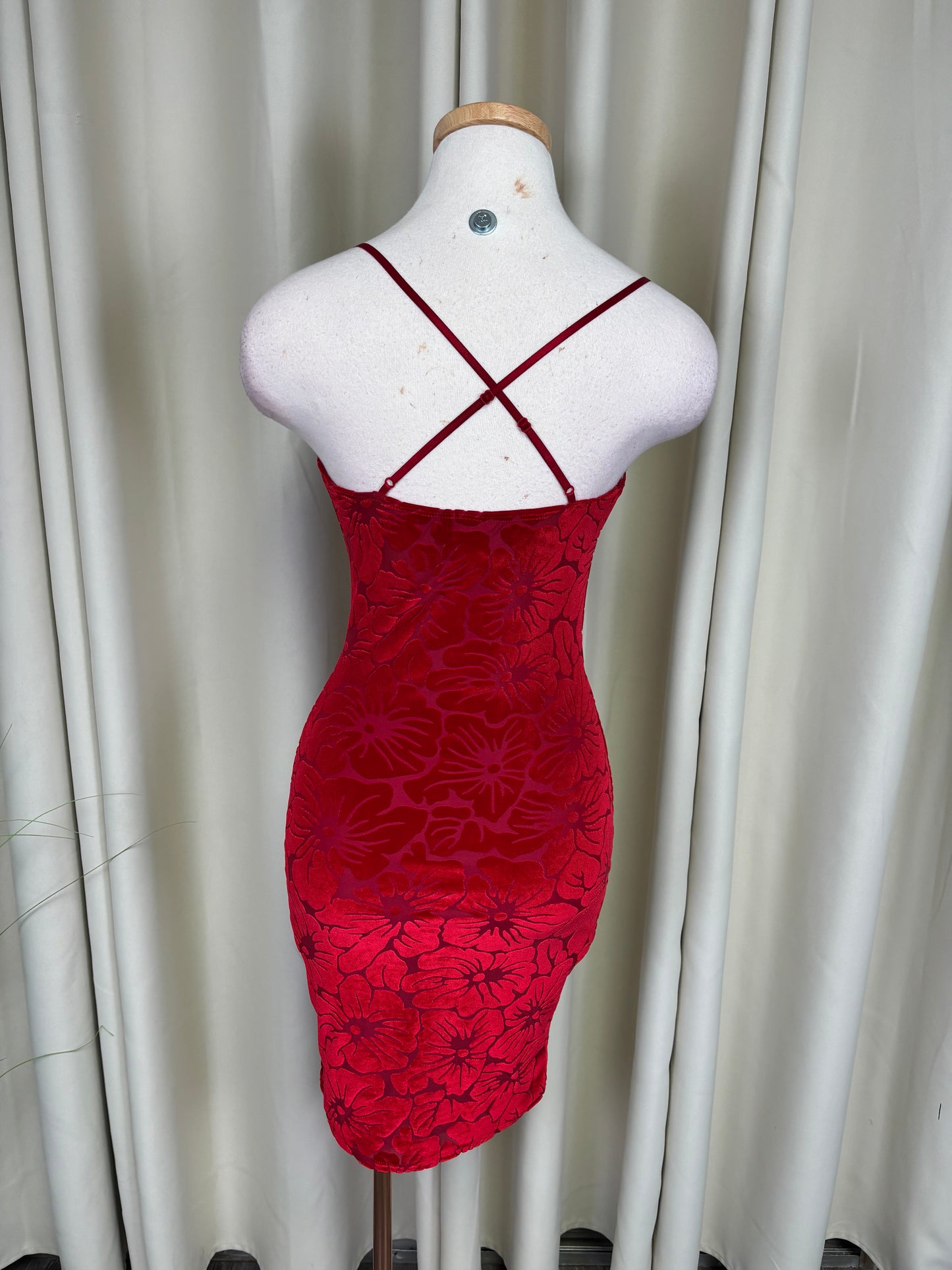 Red Velvet Dress