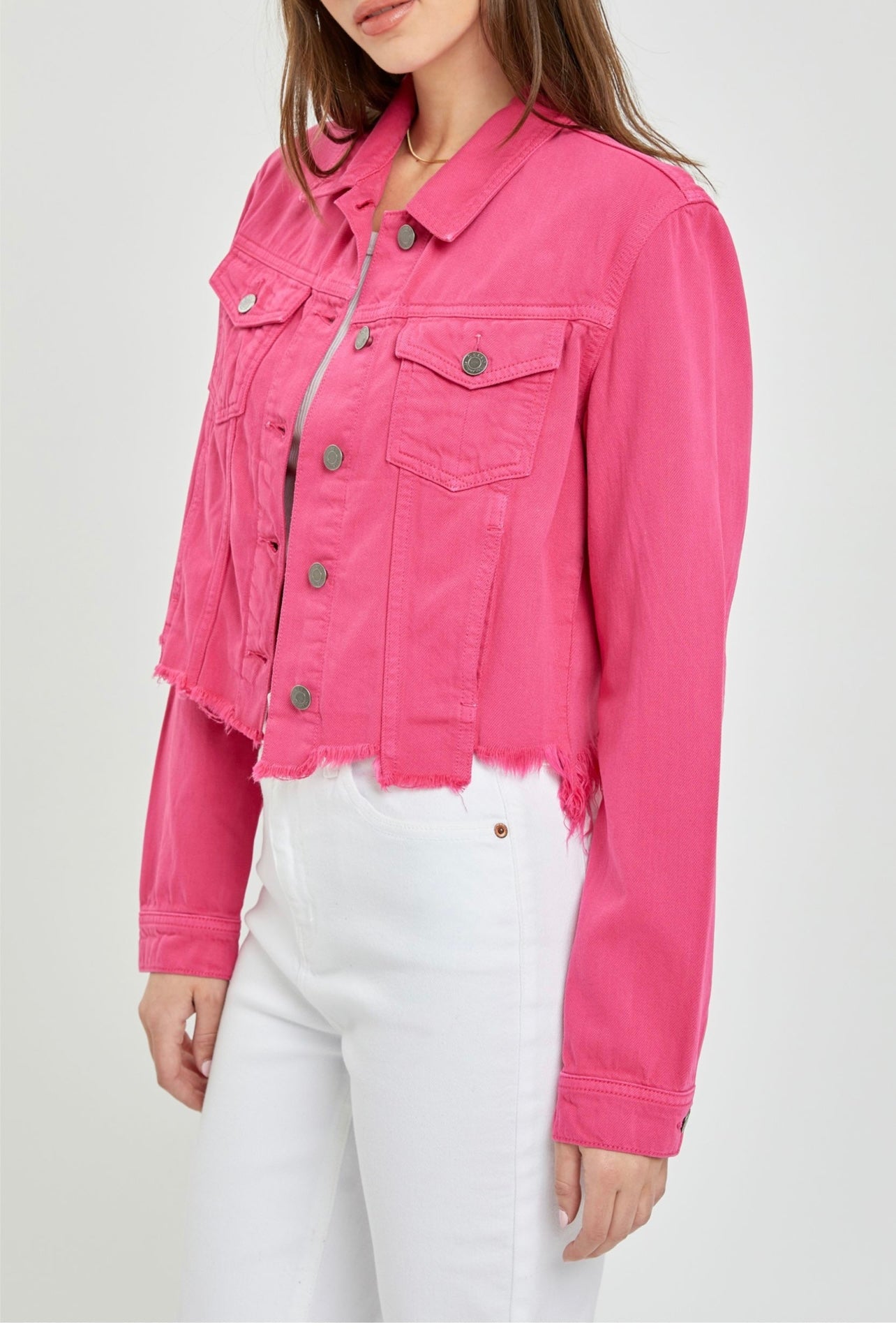 Veronica Pink Ripped Jacket