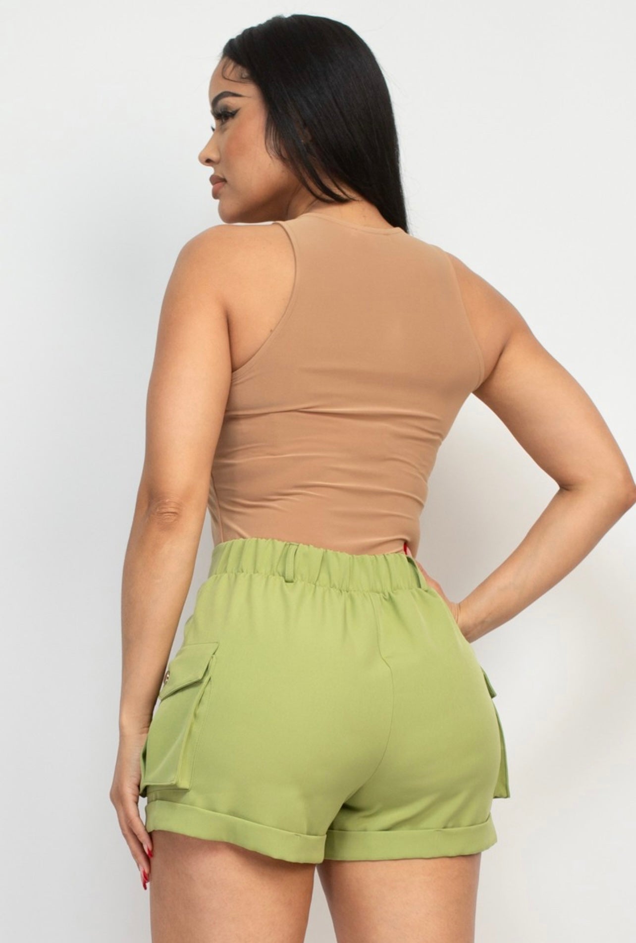 Everyday Double Layered Bodysuits (Camel)