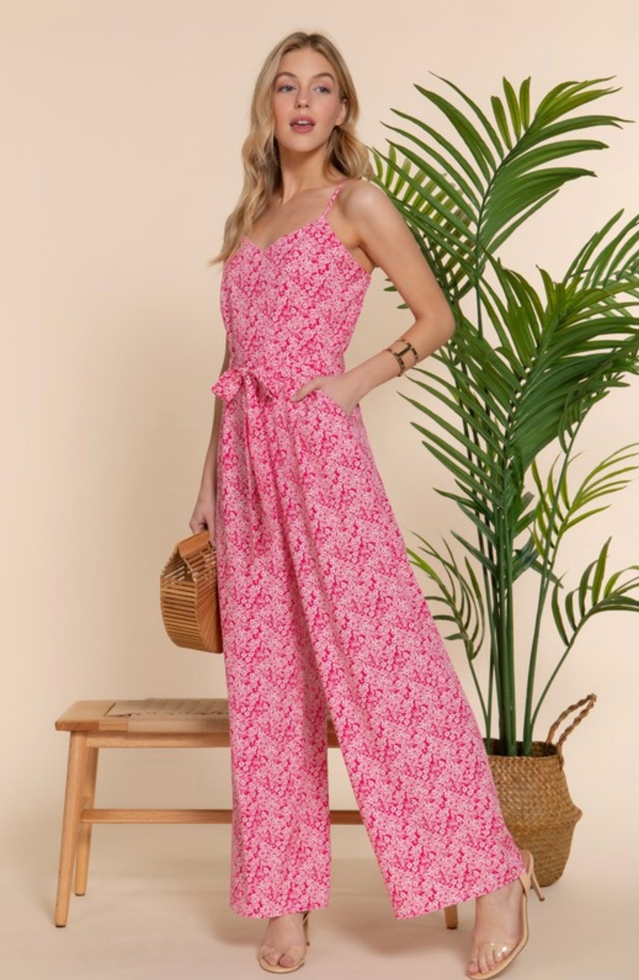 Kate hot pink jumpsuit