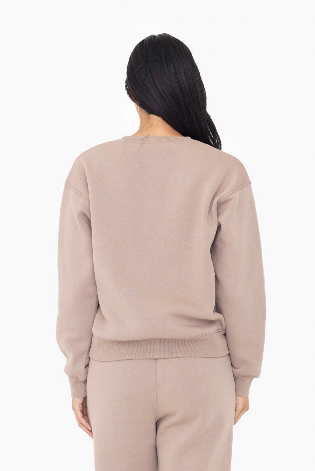 Cozy Classic Fit Fleece Sweatshirt (Toast)