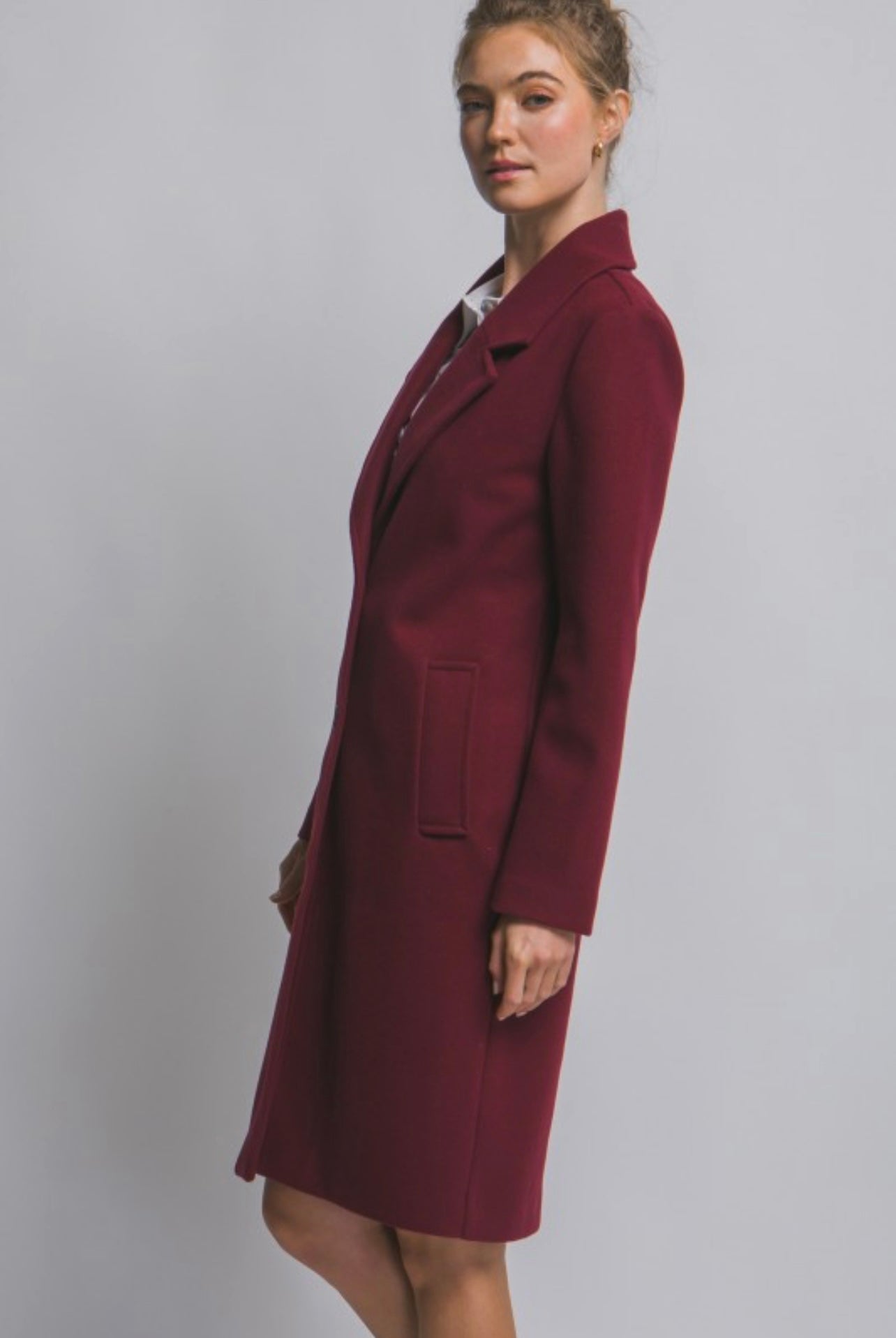 Burgundy Long Coat