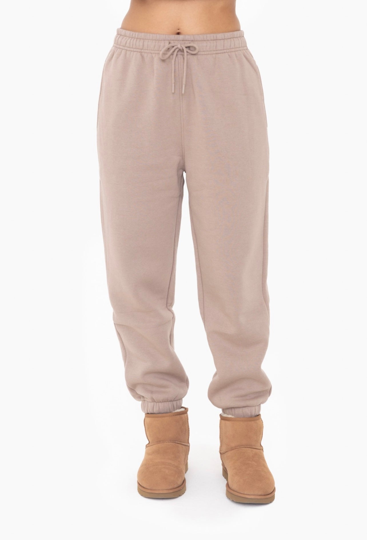 Cozy Fleece Pants (Toast)
