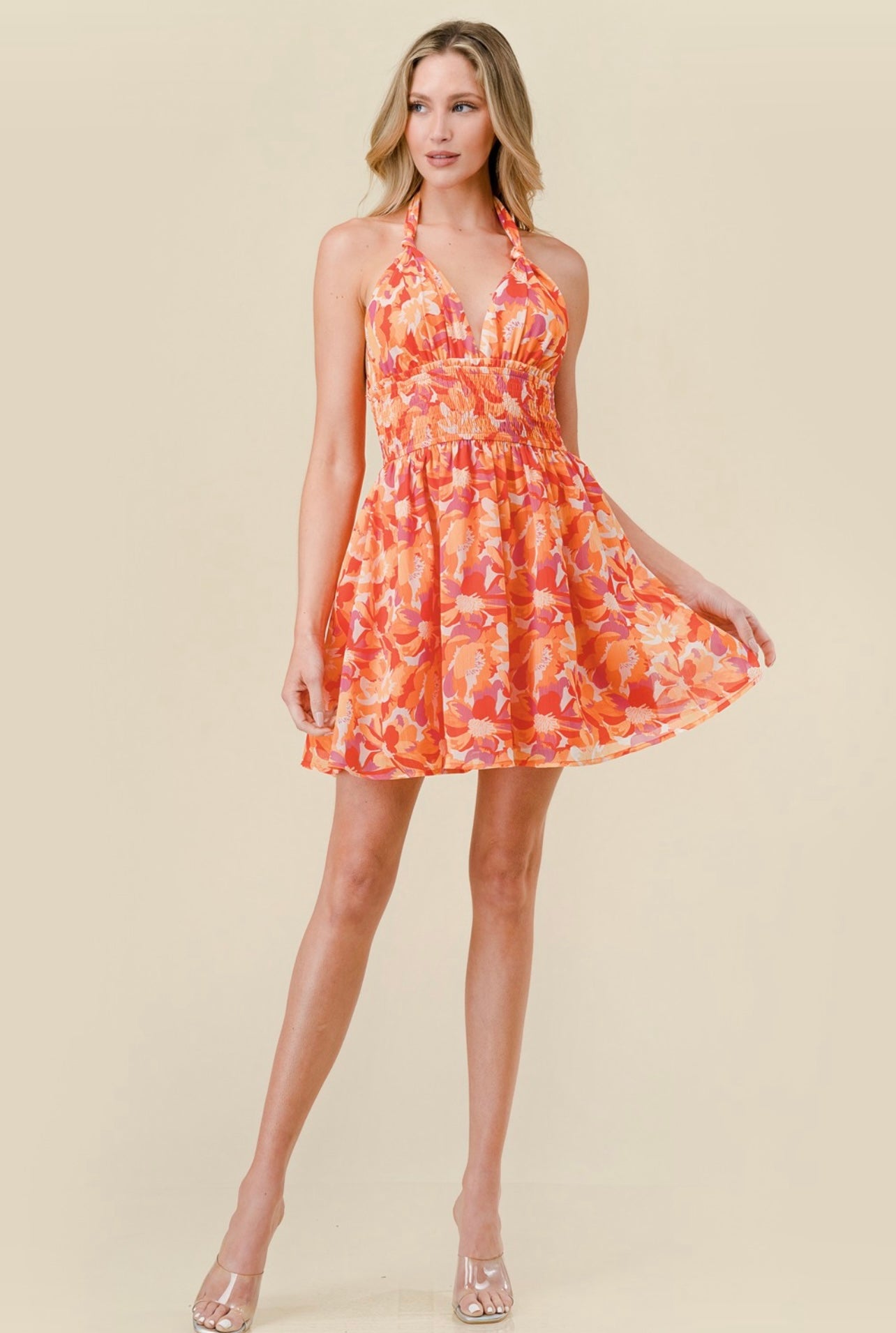 Barbara Floral Mini Dress