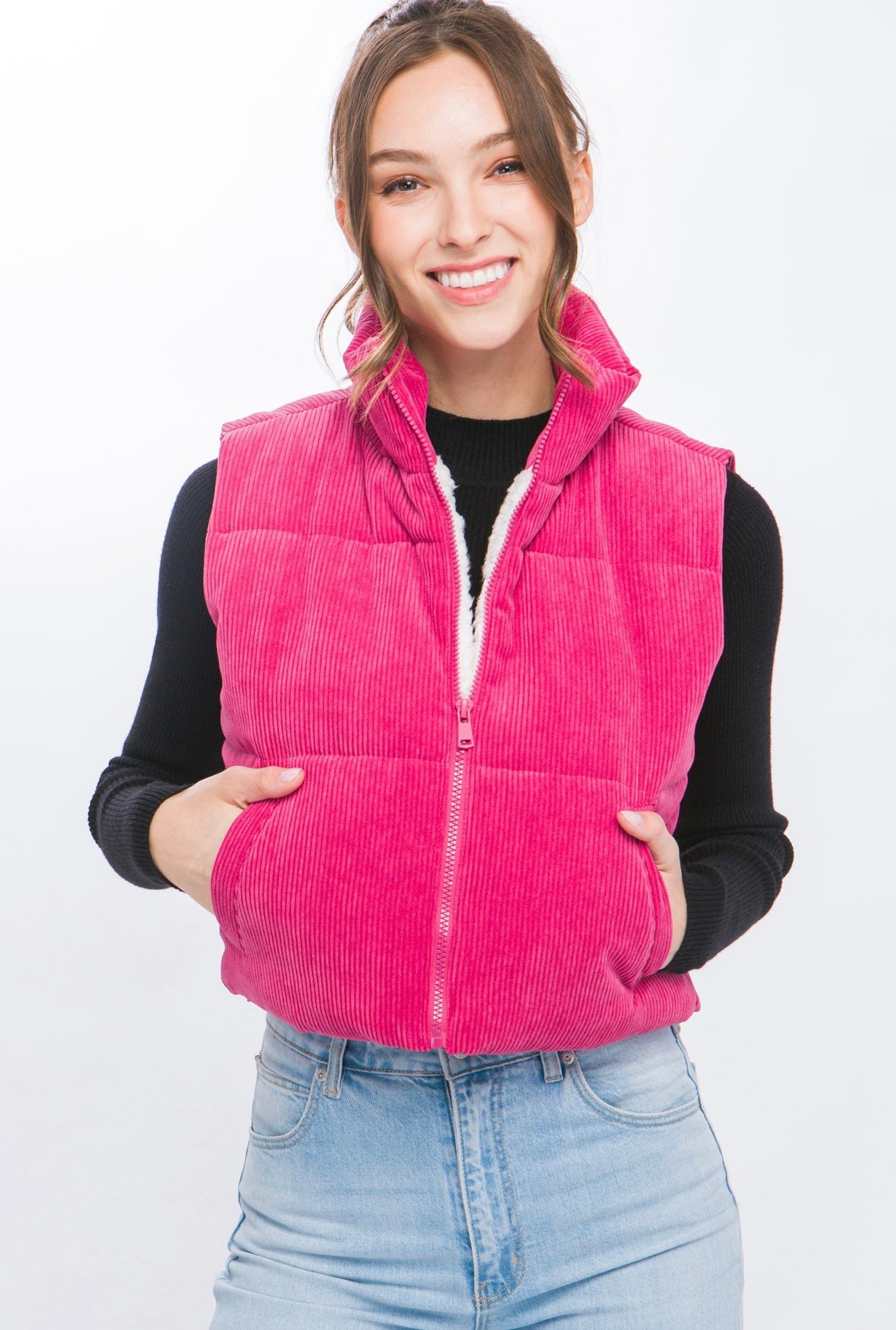Rosa Corduroy Puffer Vest