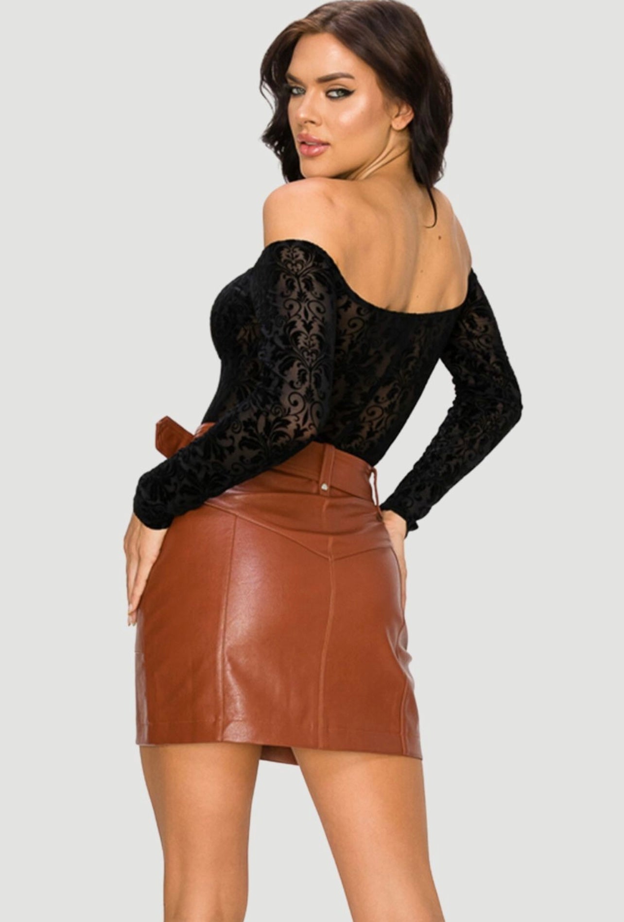 Teresa Black Bodysuit