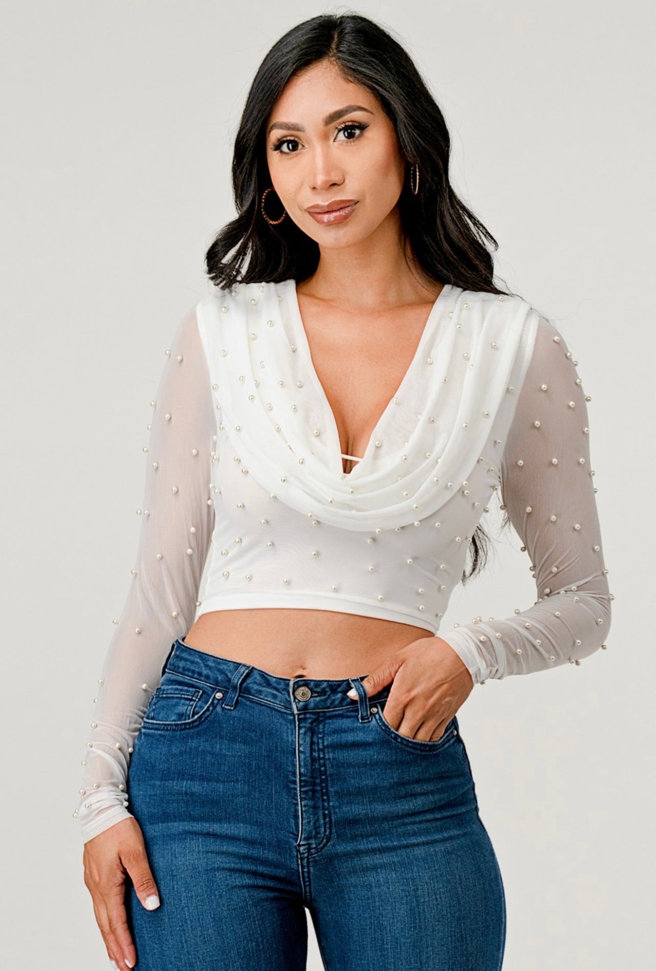Pretty Pearl White Top