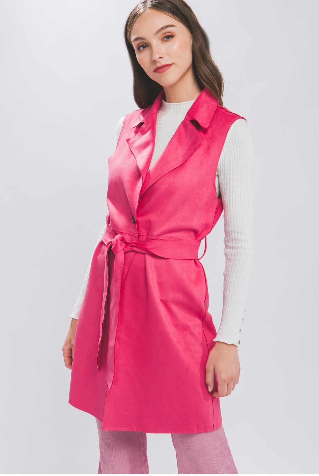 Carmen Suede Long Blazer