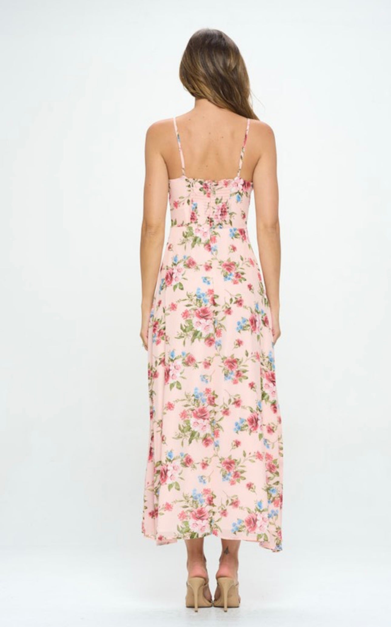 Majesty Floral Dress (Pink)