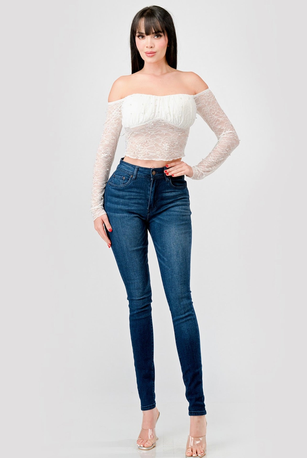 Marjorie Pearl Top (White)