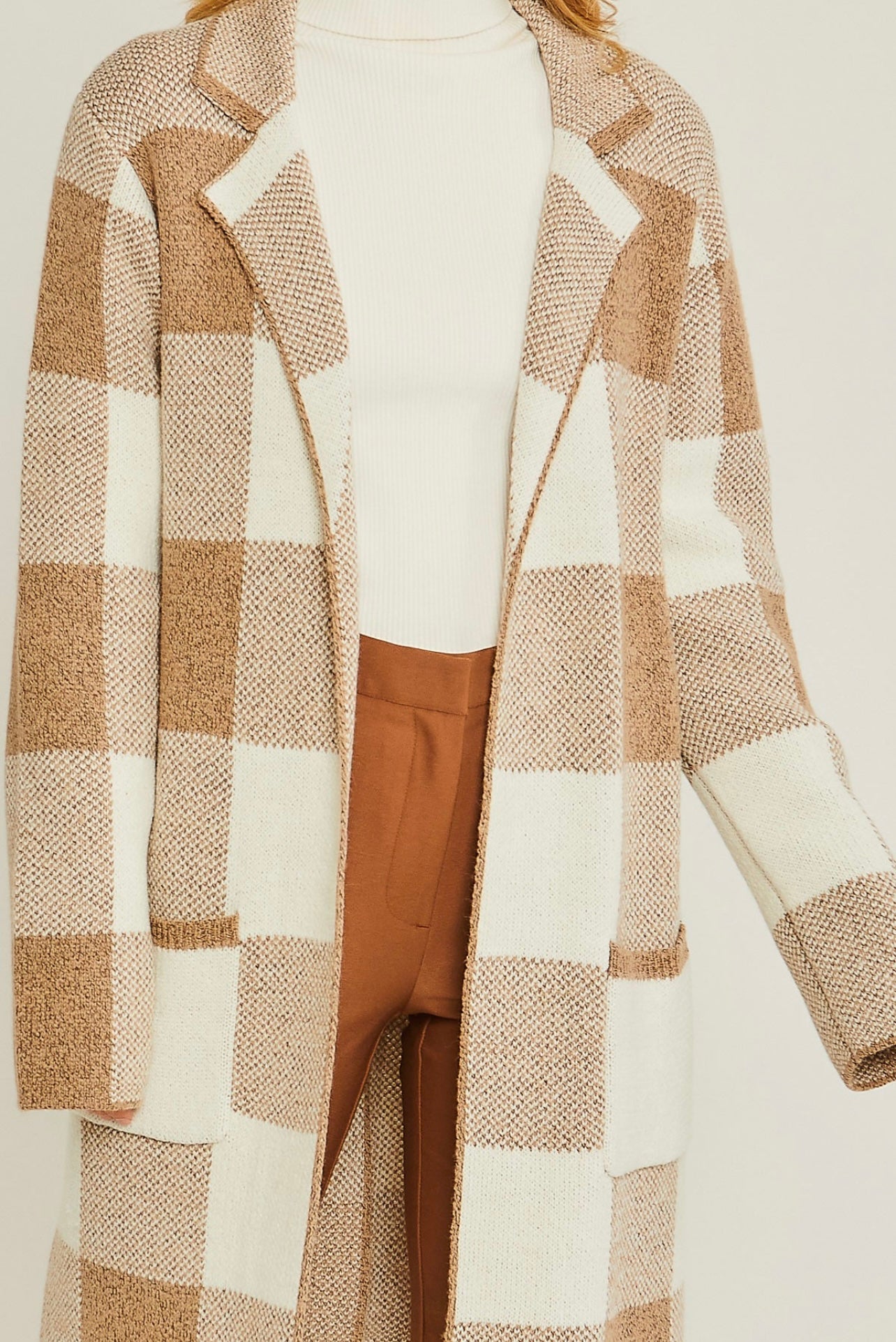 Aurora Plaid Sweater Cardigan