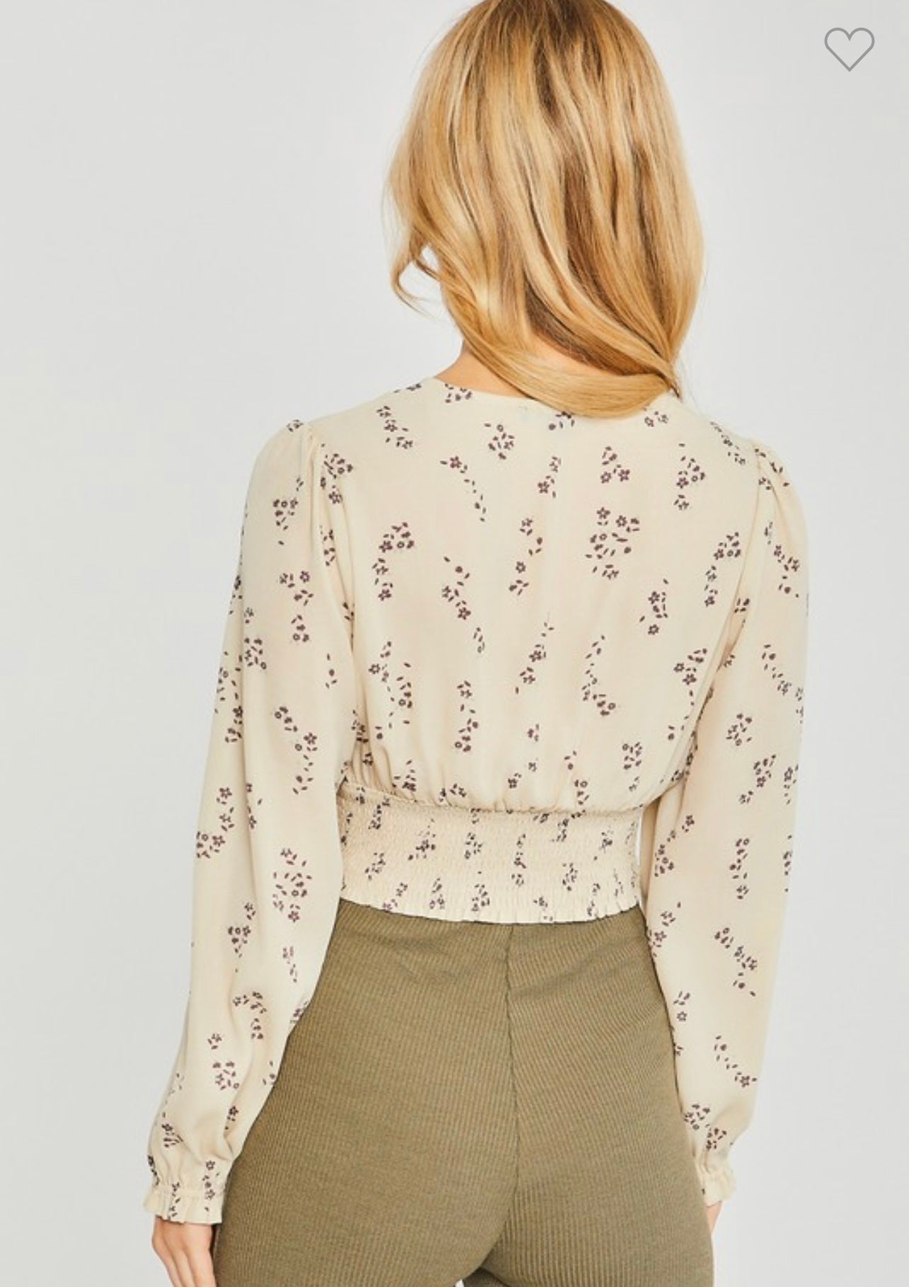 Julia Cream Crop Top