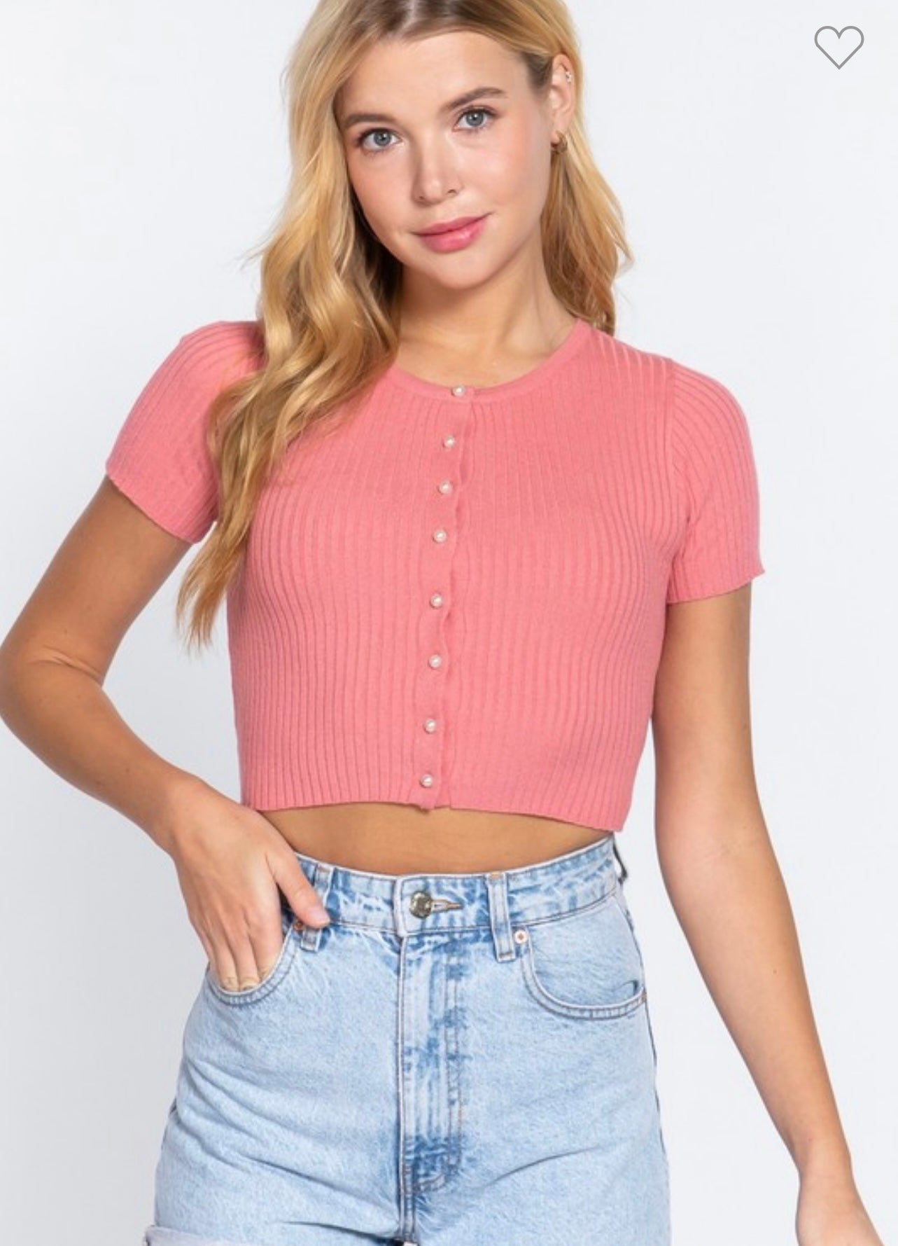 Sophie Pink Crop Top