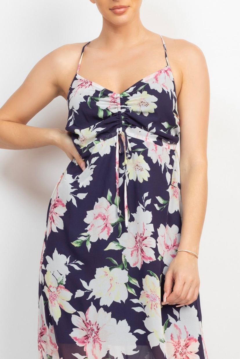 Carla Floral Back Maxi Dress