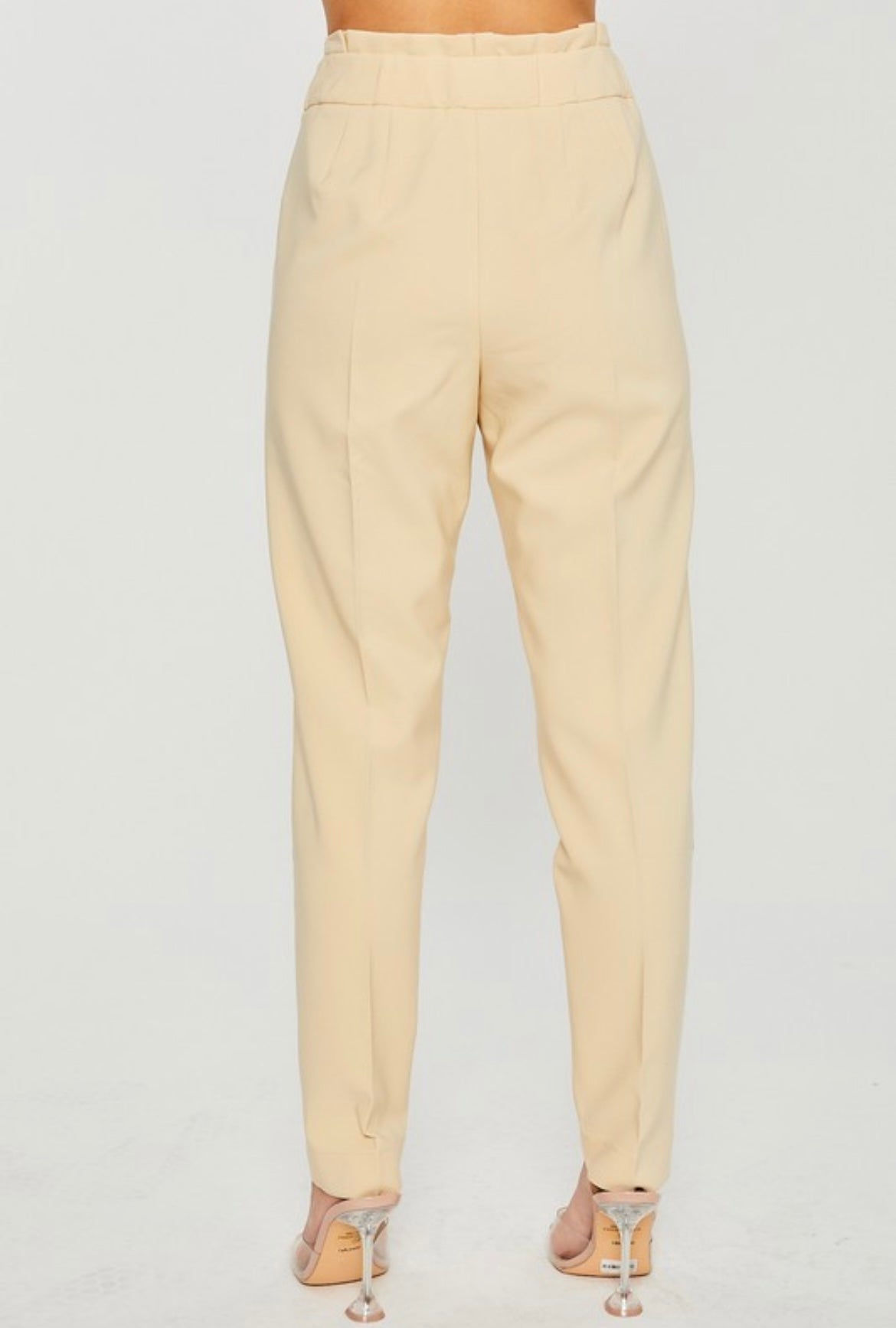 Paige Woven Paperbag Long Pants