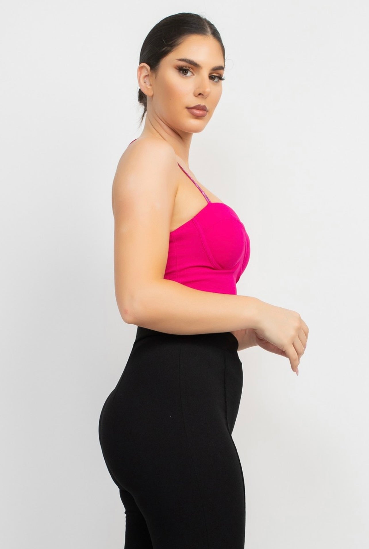Dulce Crop Top (Fushia)