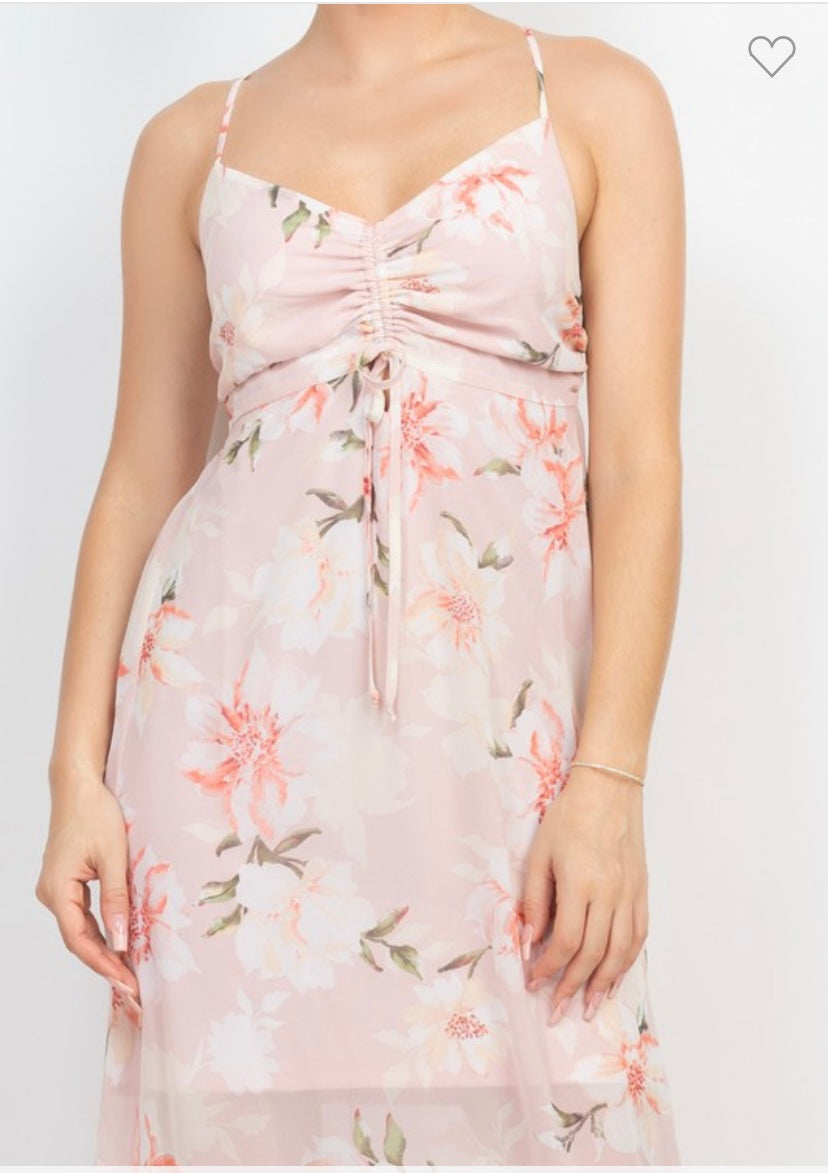 Carla Floral Back Maxi Dress