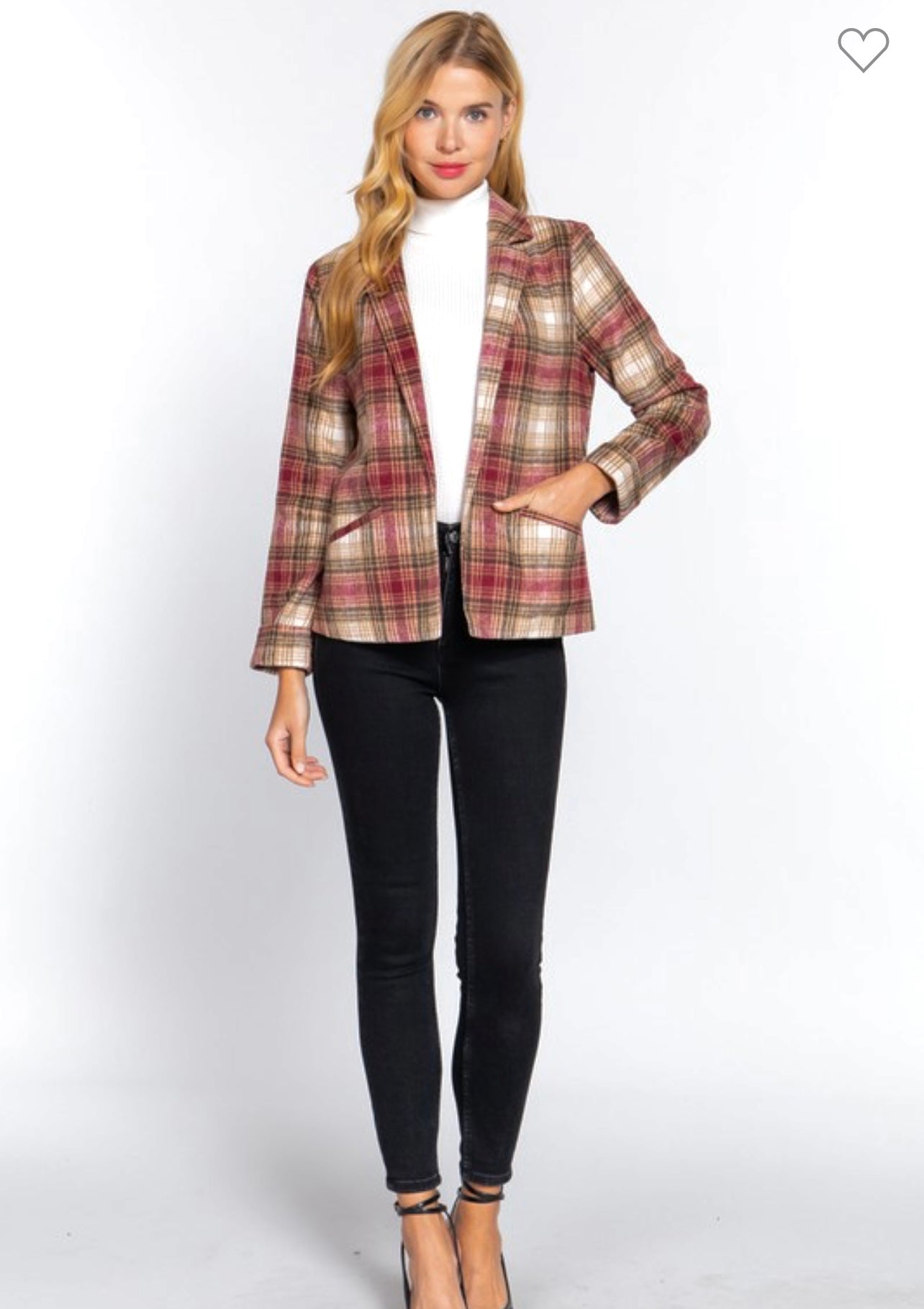 Everly Plaid Jacket