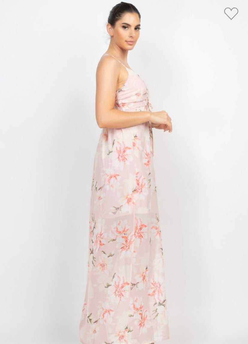Carla Floral Back Maxi Dress