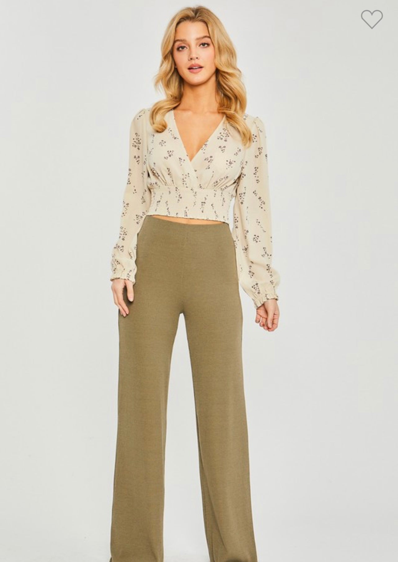 Julia Cream Crop Top