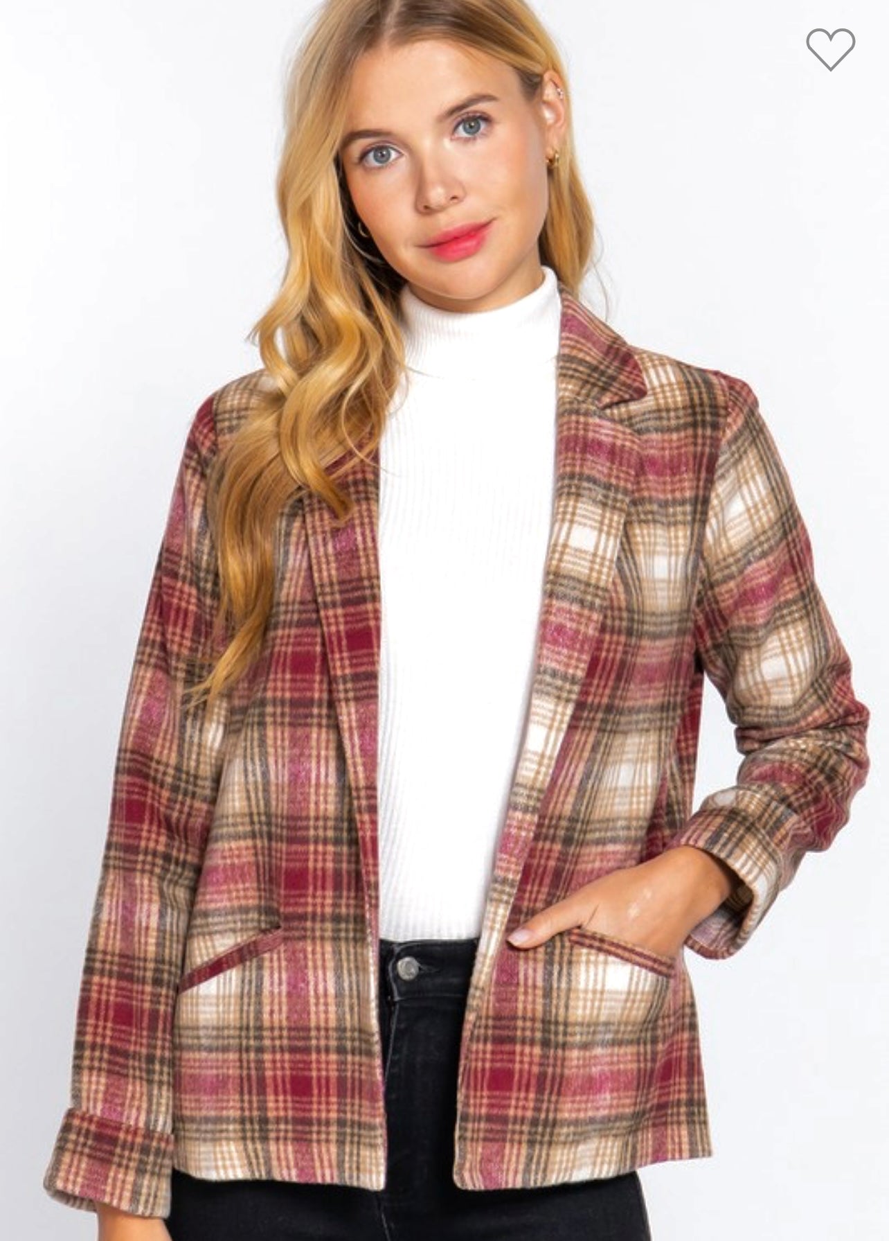 Everly Plaid Jacket