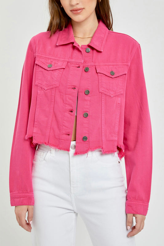 Veronica Pink Ripped Jacket