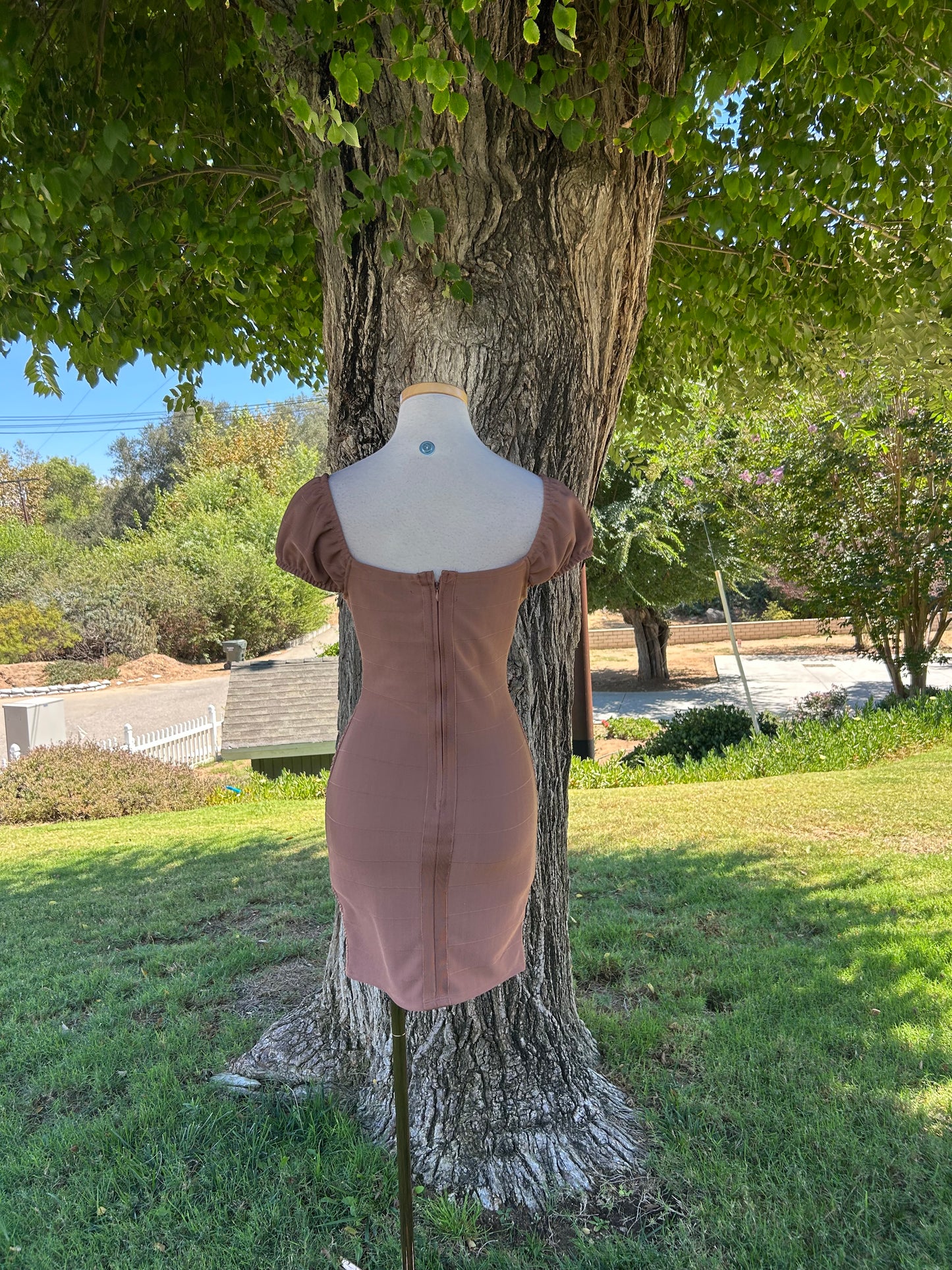 Snatched Bandage Dress (Mocha)