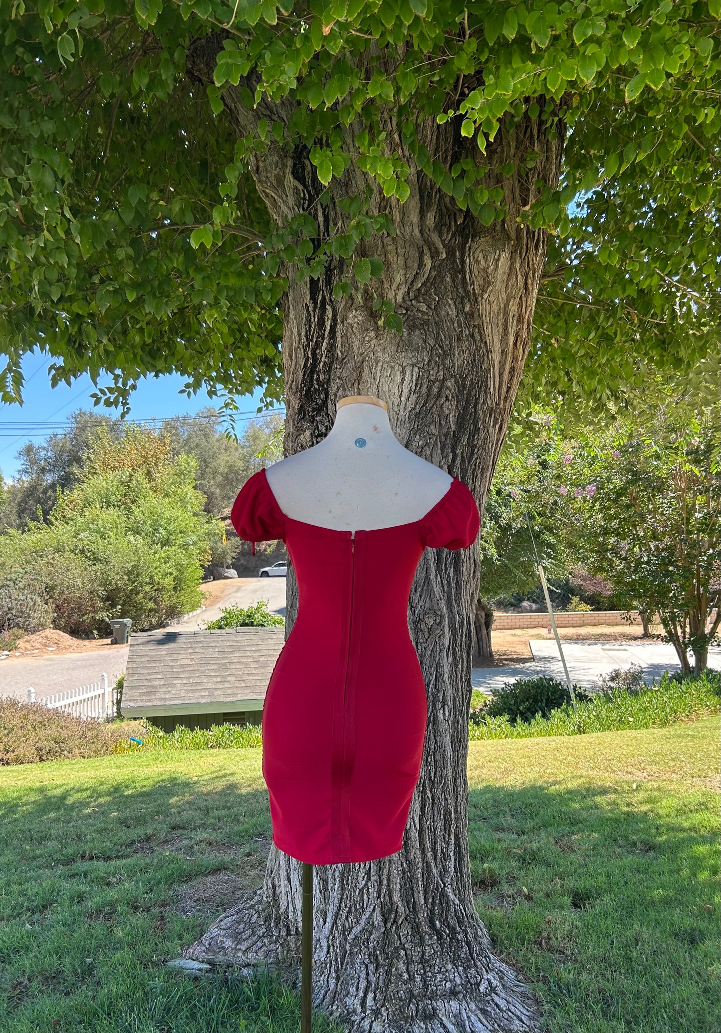 Snatched Bandage Dress (Red)