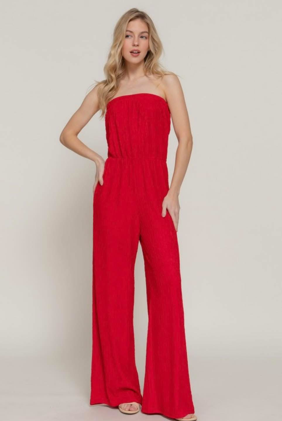 Arlett Red Jumpsuit
