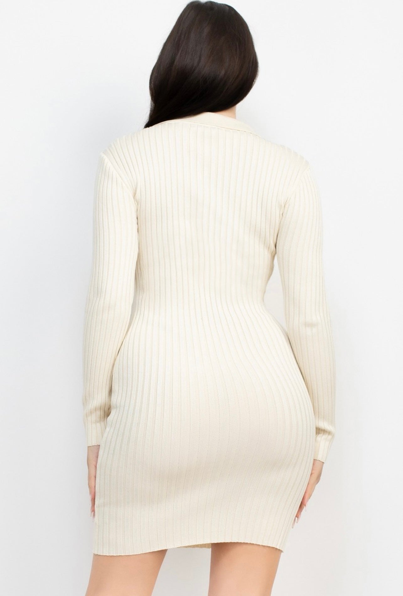 Anna Cream Sweater Mini Dress