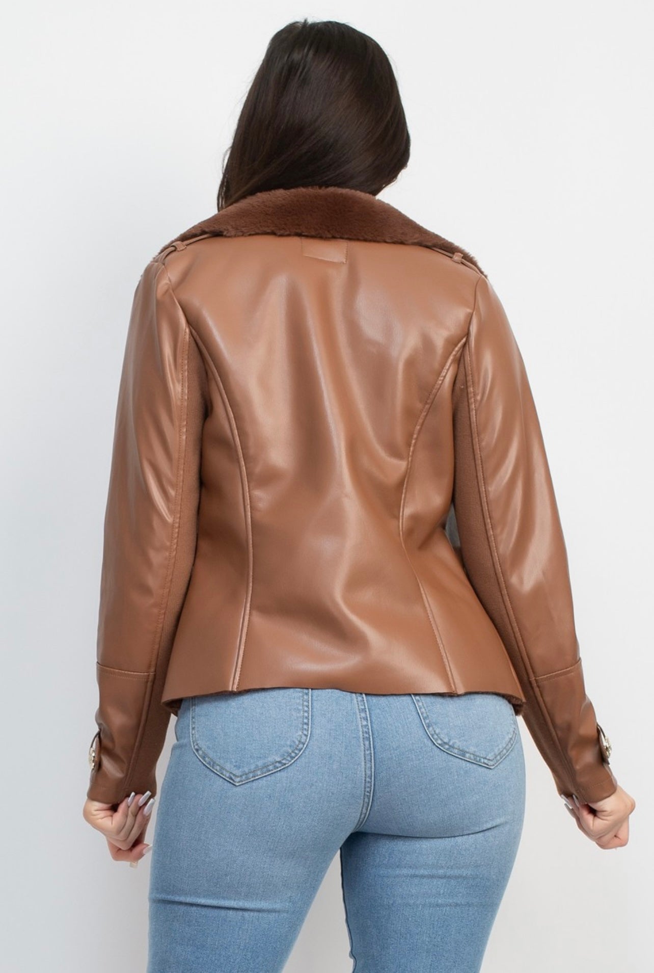 Gianna Faux Leather Jacket