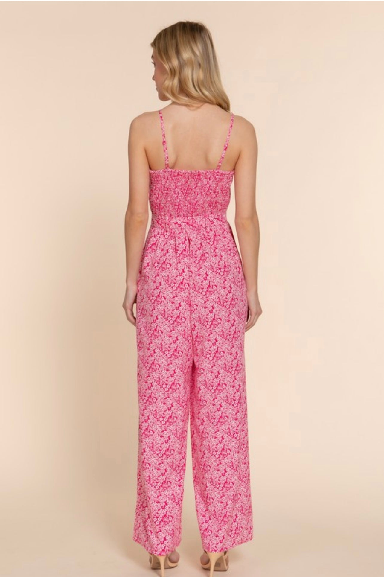 Kate hot pink  jumpsuit