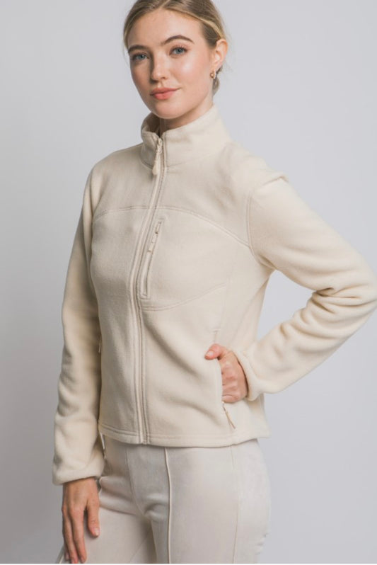 Cream Fleece Jacket