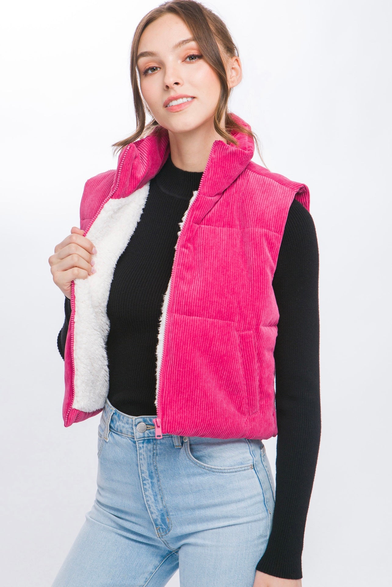 Rosa Corduroy Puffer Vest