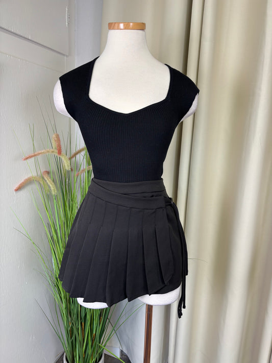 Lina Wrap Skort ( Black)