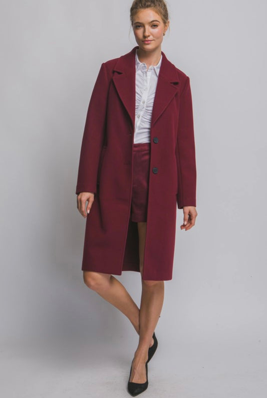 Burgundy Long Coat