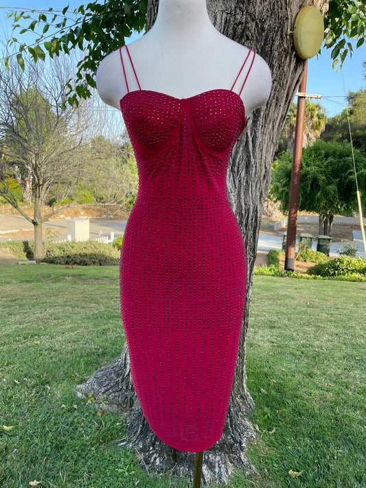 Rubí Sequin Midi Dress (Ruby)
