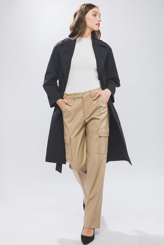 Aliya Classic Leather Cargo (Khaki)