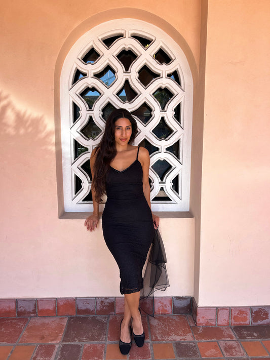 Sienna Lace Dress (Black)