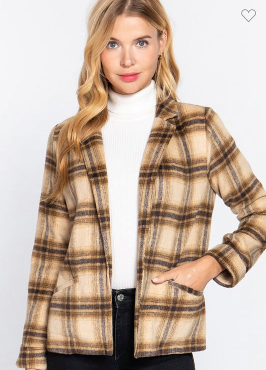 Everly Plaid Jacket